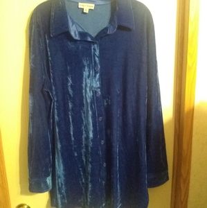 Velour Tunic Top